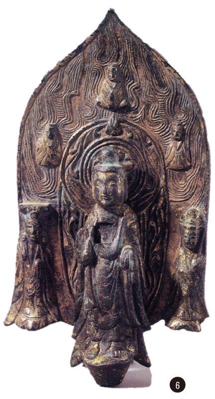 6. 경4년 신묘명 금동삼존불입상, 고구려 571년경, 황해도 곡산출토, 삼성미술관 Leeum 소장