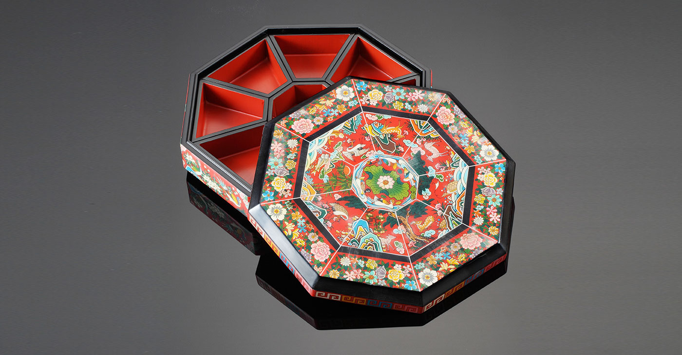 화각 구절판 34×10cm
